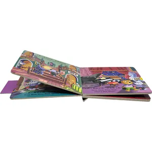 Hardcover Board Book Printing Push And Pull Books For Children