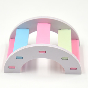 Puente arqueado Crown Asia para hámsteres, 12x7x6cm, PVC, colorido, juguete seguro para trepar para mascotas pequeñas - Product Image 1