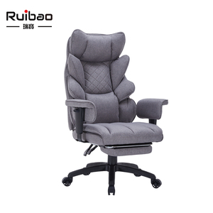 Chaise de bureau exécutive ergonomique moderne en cuir PU, dossier haut, hauteur réglable, pivotante avec repose-pieds pour bureau à domicile - Product Image 2