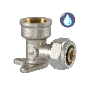 Accesorio de compresión de polipropileno Brida hembra curva 16X1/2 BSPP NPT Rosca Técnica de forja PN16 para 12mm 50mm 14mm - Product Image 3