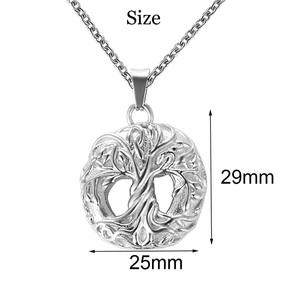 Vente en gros <span class=keywords><strong>de</strong></span> collier personnalisé avec <span class=keywords><strong>pendentif</strong></span> urne en frêne en acier inoxydable <span class=keywords><strong>arbre</strong></span> <span class=keywords><strong>de</strong></span> <span class=keywords><strong>vie</strong></span> en or <span class=keywords><strong>et</strong></span> en <span class=keywords><strong>argent</strong></span> 18 carats - Product Image 2
