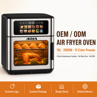 Four à Friture Sans Huile Grande Capacité 2000W 16L avec 12 Menus Prédéfinis et Accessoires – Friteuse Numérique pour Cuisine Domestique et Vente en Gros Usine