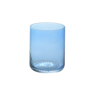 Vaso de Agua M1934, Vidrio Soplado a Mano, Diseño Espiral Azul, 41 cl, Suministros para Restaurantes, Suministros para Bares, Venta al Por Mayor - Product Image 1