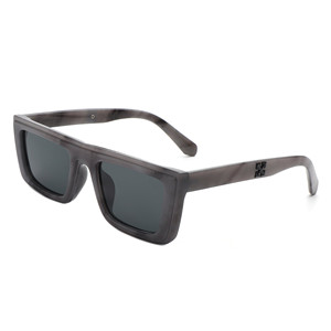 Tybalt - Occhiali da sole retrò rettangolari con montatura piatta - Product Image 1