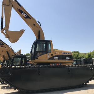 Excavadora Usada CAT 320CL Montada en Barco, Importada de Japón, en Venta, Alta Calidad, Buen Rendimiento, en Shanghái - Product Image 2
