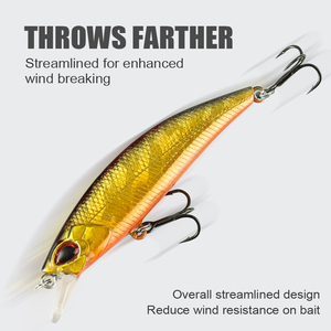LUSHAZER Esca Dura Minnow da Pesca 64mm 4g in Plastica Artificiale per Spigola Luccio Trota Attrezzatura da Pesca Acqua Salata Dolce OEM - Product Image 2