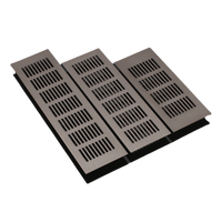 Grilles d'aération rectangulaires personnalisées en aluminium pour armoire, mailles respirantes, trous de ventilation pour utilisation en extérieur, sous-sol, entrepôt