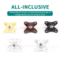 Connecteur d'angle papillon amovible en plastique pour meubles de bureau et meubles à compartiments cachés