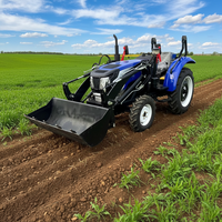 Remorque agricole à essieu unique avec panneau latéral, moteur Quancai 65 CV, chargement frontal sur roues, avec vérin, 0-2000 heures de fonctionnement