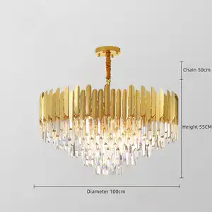 Fashion Novelty Design LED High Ceilings Small Crystal Chandelier With Good Quality