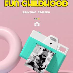 Tendance Nouveaux Enfants Appareil Photo Numérique Imprimante Thermique Instantanée Rétro HD Caméra pour Photographie Photo Impression Vidéo Enfants Caméras - Product Image 5