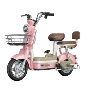 Bicicleta Eléctrica para Mujer de 48V 350W de Potencia, Scooter Eléctrico de Largo Alcance para Dos Personas, Batería de Plomo-Ácido Económica - Product Image 4