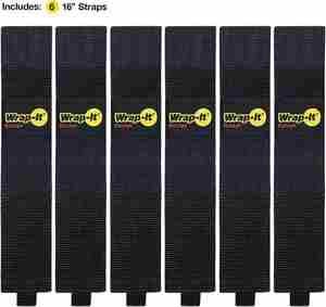 Sangles de rangement en nylon réutilisables et écologiques avec logo personnalisable, attaches auto-agrippantes robustes, bandes auto-agrippantes élastiques pour levage lourd - Product Image 3
