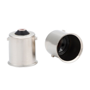 Đế Giữ Đèn BA15S Mạ Niken Đồng Đế Đèn Đôi Tiếp Xúc Kép Hàn B15 B15S 1156 - Product Image 1