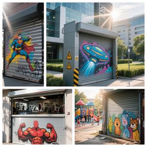 Persiana Enrollable Automática Moderna <span class=keywords><strong>de</strong></span> Acero Decorativo, Impermeable, Resistente a Huracanes y Tormentas, para Garajes, Lavaderos <span class=keywords><strong>de</strong></span> Autos, Tiendas 4S, Aleación <span class=keywords><strong>de</strong></span> Aluminio - Product Image 3