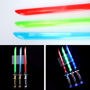 Épée de samouraï lumineuse et cool de 75 cm, jouet musical clignotant et coloré pour enfants, arme en plastique unisexe - Product Image 3