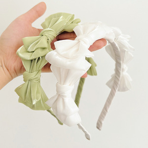 Accesorios para el cabello para niña, diadema de lazo completo, cinta para el pelo de tela de hilo, lazo de princesa, Aro para el pelo en primavera - Product Image 2