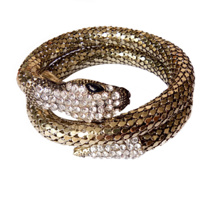 Bracciale a Polsino con Motivo <span class=keywords><strong>Serpente</strong></span> in Stile Punk, Nuovo Arrivo all'Ingrosso, per Uomo e Donna, Bracciali Dorati. - Product Image 3