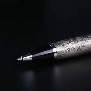 Stylo bille en métal personnalisable de haute qualité Persol, motif grand format, logo client, largeur d'écriture 0,5-1,0 mm, encre noire pour - Product Image 4