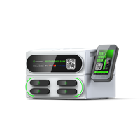 Station de recharge partagée créative à 4 emplacements empilables avec batterie Li-polymère, recharge rapide 36W, machine de location et de vente automatique