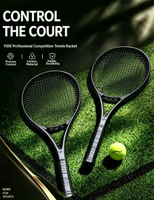 Raquette de tennis Yide 2026 entièrement en carbone, raquette de match professionnelle pour adultes, légère, noire, pour hommes et femmes, vente en gros