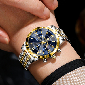 Montre BINBOND authentique pour homme en acier inoxydable, montre décontractée multifonctionnelle de luxe, étanche, style professionnel, montre-bracelet - Product Image 2