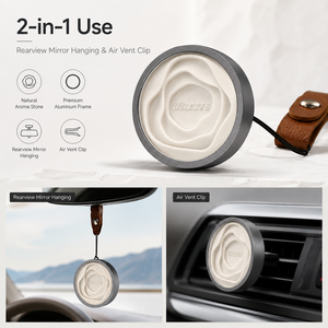 2-in-1 Dual Use Metal Car <strong>Vent</strong> <strong>Clip</strong> <strong>Diffuser</strong> Aesthetic Hanging Closet Fragrance Eco Plaster Air Freshener for Vehicle and Home - Product Image 2