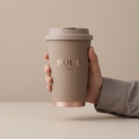 Gobelet en papier kraft à double paroi biodégradable avec couvercle, imprimé sur mesure, gobelets à café jetables de qualité alimentaire, ISO9001 FSSC BRCGS