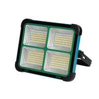 Projecteur Portable Haute Luminosité à Énergie Solaire IP66 en ABS pour Urgences Domestiques, Camping, Marchés Nocturnes et Éclairage Extérieur