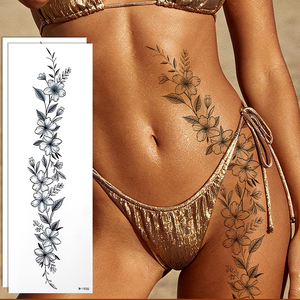 Autocollants de tatouage temporaire non toxiques sur mesure, esthétique spirituelle, motif Arbre de Vie et étoiles célestes, pour femmes, art pour la cuisse - Product Image 3
