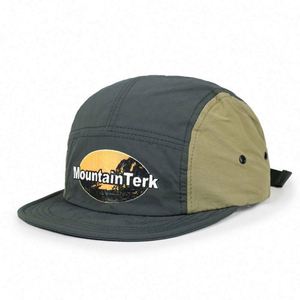 Gorra Snapback de Visera Plana al por Mayor, Gorra Deportiva de Secado Rápido para Correr, Gorra de Béisbol Snapback de 7 Paneles con Logotipo Personalizado - Product Image 5