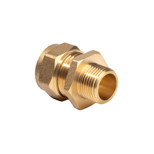 Raccord biconique en laiton forgé avec anneau en laiton Connecteur de tuyau en laiton Raccord en <span class=keywords><strong>cuivre</strong></span> réduisant droit - Product Image 4