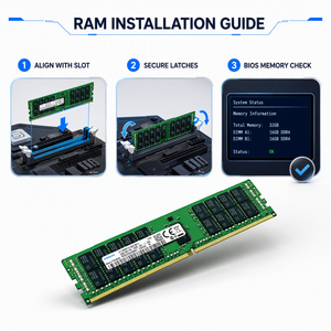 หน่วยความจำเซิร์ฟเวอร์แบบลงทะเบียน ECC รุ่นใหม่ 64GB DDR5 RDIMM 4800MT/s PC5-38400 Dual Rank X4 สำหรับ PowerEdge R750 R650 หน่วยความจำความเร็วสูง DDR5 - Product Image 6