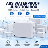 Boîtier de jonction étanche en ABS IP65 avec prédécoupes préformées et presse-étoupe pour applications électriques, de communication et d'éclairage