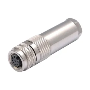 M8 3 4 5 6 8 Pin Angled Curved 90 Degree Connector Socket For Pcb Automation Industry From Chinese Factory Manufacturer