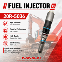 Inyector de Combustible Common Rail KAKALAI 20R-5036 para Motor CATERPILLAR C9.3, Piezas para Excavadora 336E