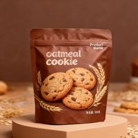 Op maat gemaakte voedselveilige vochtbestendige staande pouches met ritssluiting voor verpakkingen van melk, gelei, chocolade, aardbeien, fruitsalade