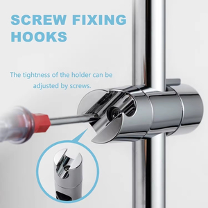 Support de pomme de <span class=keywords><strong>douche</strong></span> à main réglable de 18 à 25mm de diamètre Pince coulissante de remplacement détachable pour barre coulissante universelle pour salle de bain ABS - Product Image 5