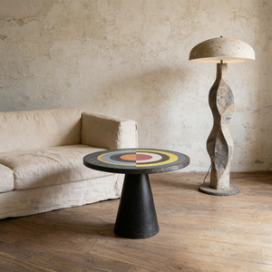 โต๊ะอาหารสไตล์นอร์ดิกมินิมอลลิสต์สมัยใหม่ |   ดีไซน์ภาพวาดสีน้ำมันแบบนามธรรม โต๊ะไฟเบอร์กลาส 6 ที่นั่ง สำหรับห้องนั่งเล่น/ห้องรับประทานอาหาร - Product Image 4