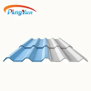 Ubin ubin atap serat kaca mode Top ubin panel plastik untuk atap berongga PVC