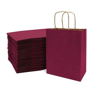 Gift <b>Bag</b> with Handles Small <b>Craft</b> Packaging for Boutique Use Merchandise Retail Birthday Holiday Party Handle Material Paper <b>Bag</b> - Product Image 1