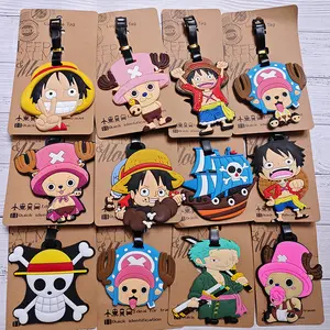 26 Color Anime Monkey D. Luffy Roronoa Zoro Silicone luggage tag for out door travel