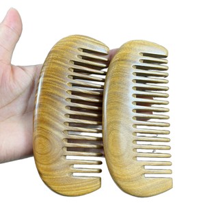 Sandalwood Hair <b>Comb</b> 15-20Cm Large Medium Teeth Handmade For Men Women Curly Straight Hair Portable Wooden <b>Comb</b> - Product Image 5