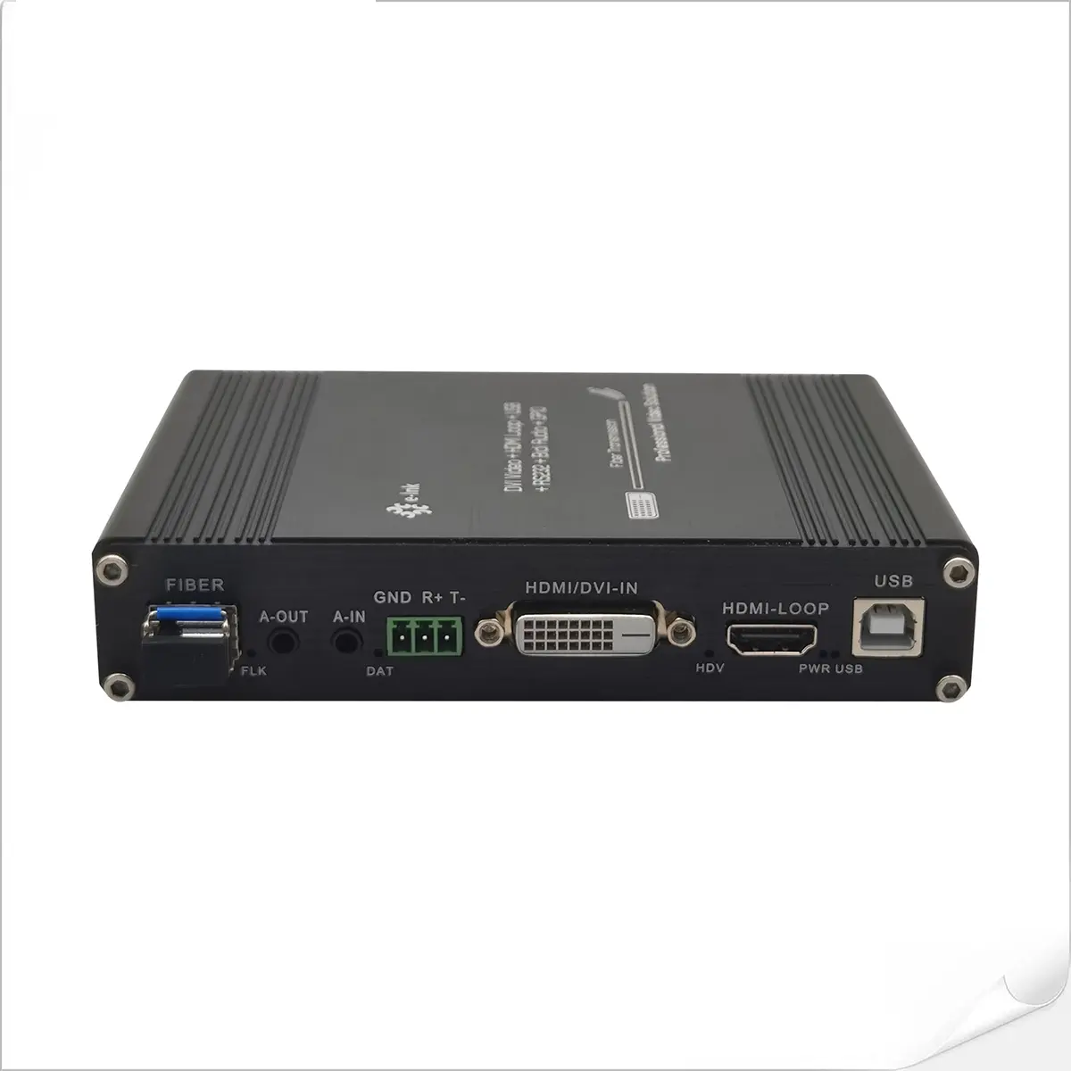 1080P DVI USB KVM RS232 Bidiループアウトファイバーエクステンダー、ステレオオーディオGPIOサポート付き-TVオーディオビデオアクセサリー