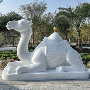 Tượng lạc đà bằng đá cẩm thạch với chủ đề sa mạc Trắng - Product Image 5