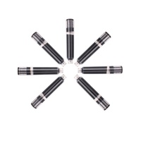 Cartouches d'encre courtes mini standard européennes de 39 mm de long, bleues/noires, en plastique de 2,6 mm pour stylo-plume