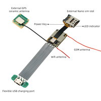 1 Module de traceur GPS ZX310 PCBA, carte GSM GPRS, Wifi, pour usage personnel, voiture, chien, chat, vente en gros