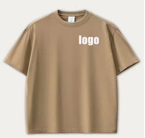 เสื้อยืดผู้ชายผ้าคอตตอนหนานุ่มสไตล์ลำลอง พิมพ์ลายได้ตามสั่ง วินเทจ เรียบง่าย 320 กรัม เสื้อยืดโอเวอร์ไซส์ - Product Image 3