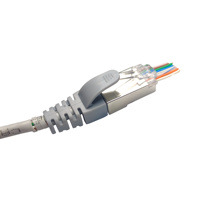 Inyector 90 Pc Ev1 cubierta de encendido Cable de red Botas de goma Alivio de tensión Rj45 Cat5 Cat6 Conector de bujía Bota