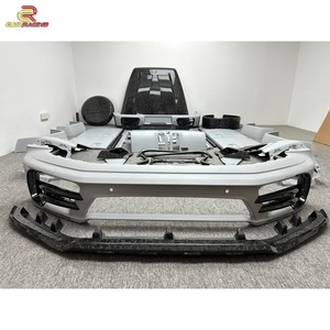 Kit de Carrocería de Fibra de Carbono Seca Semiforjada Estilo Mansori con Parachoques, Capó y Alerón para Mercedes Benz Clase G W464 G63 AMG G500 - Product Image 3